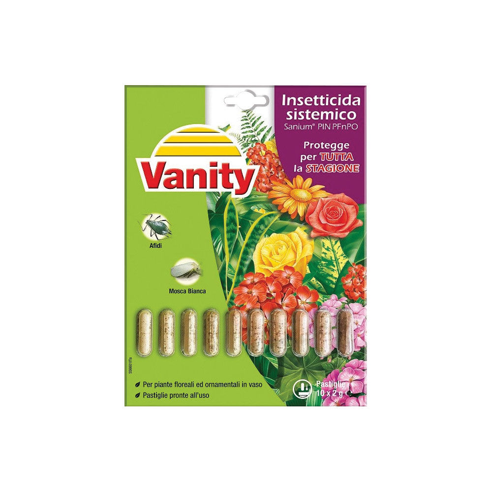 Sanium 10 pin insetticida sistemico piante 10 pastiglie 20g