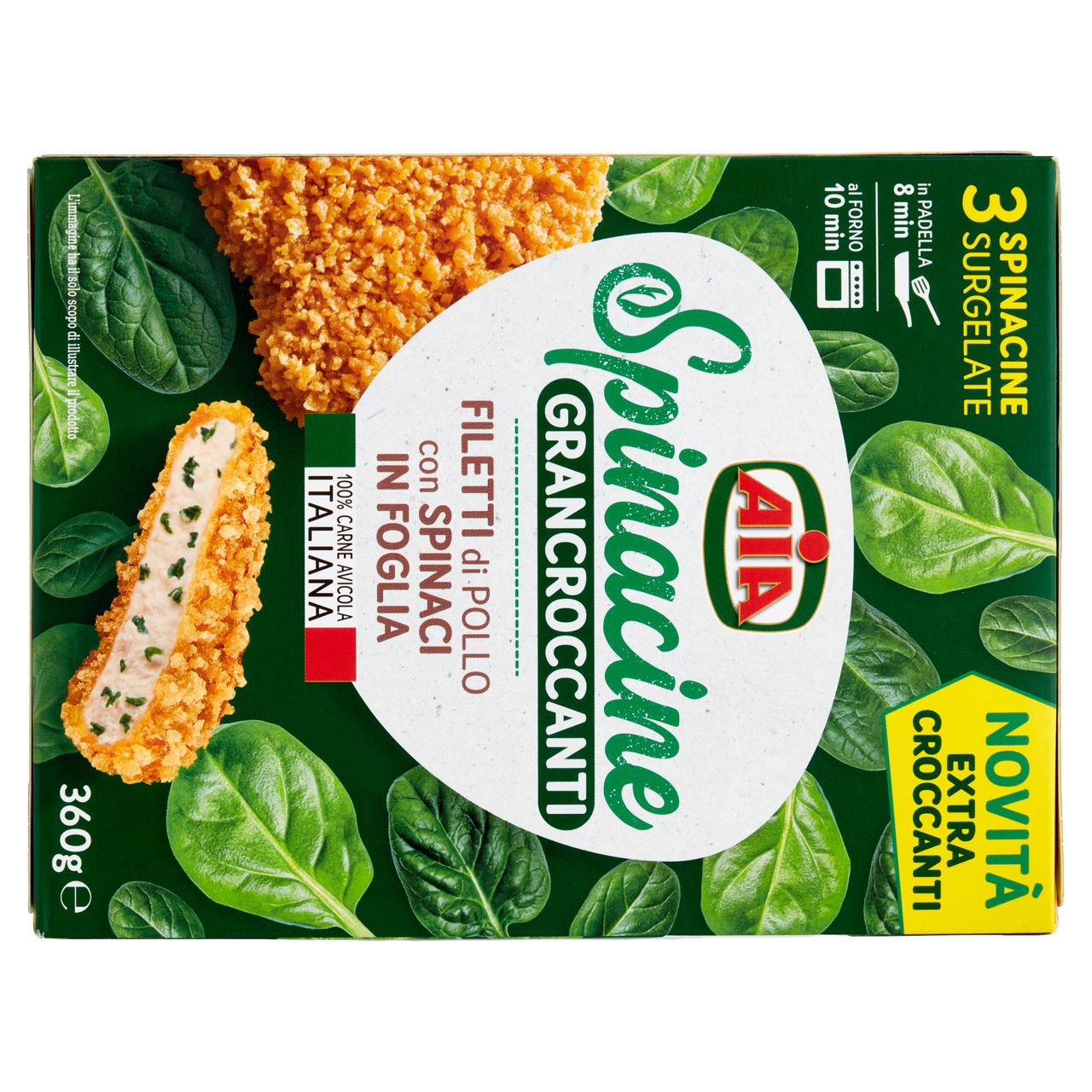 Spinacine Grancroccanti con pollo e spinaci surgelate 3 pz 360 gr - Immagine 31