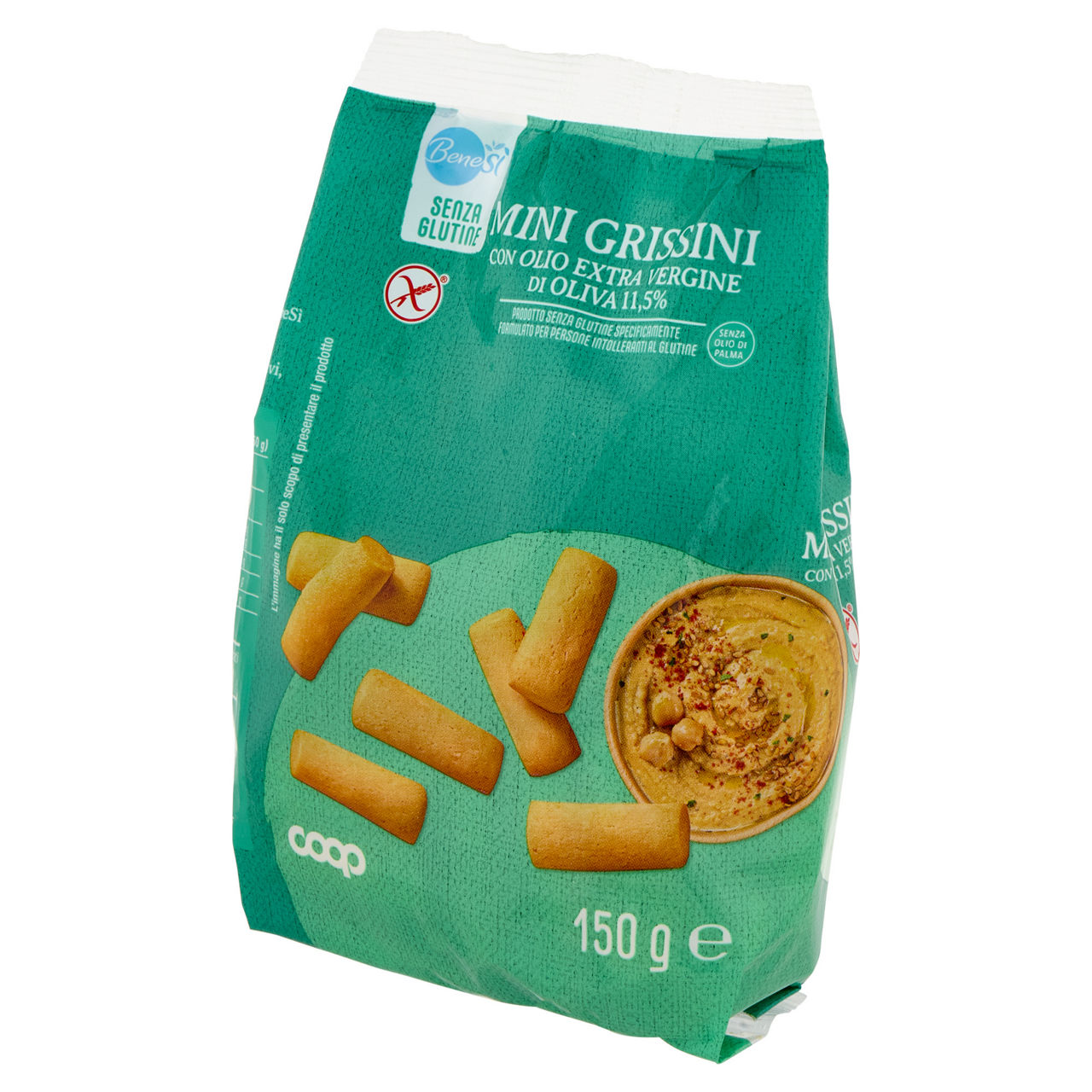 Mini grissini con olio extra vergine di oliva senza glutine 150 gr - Immagine 11