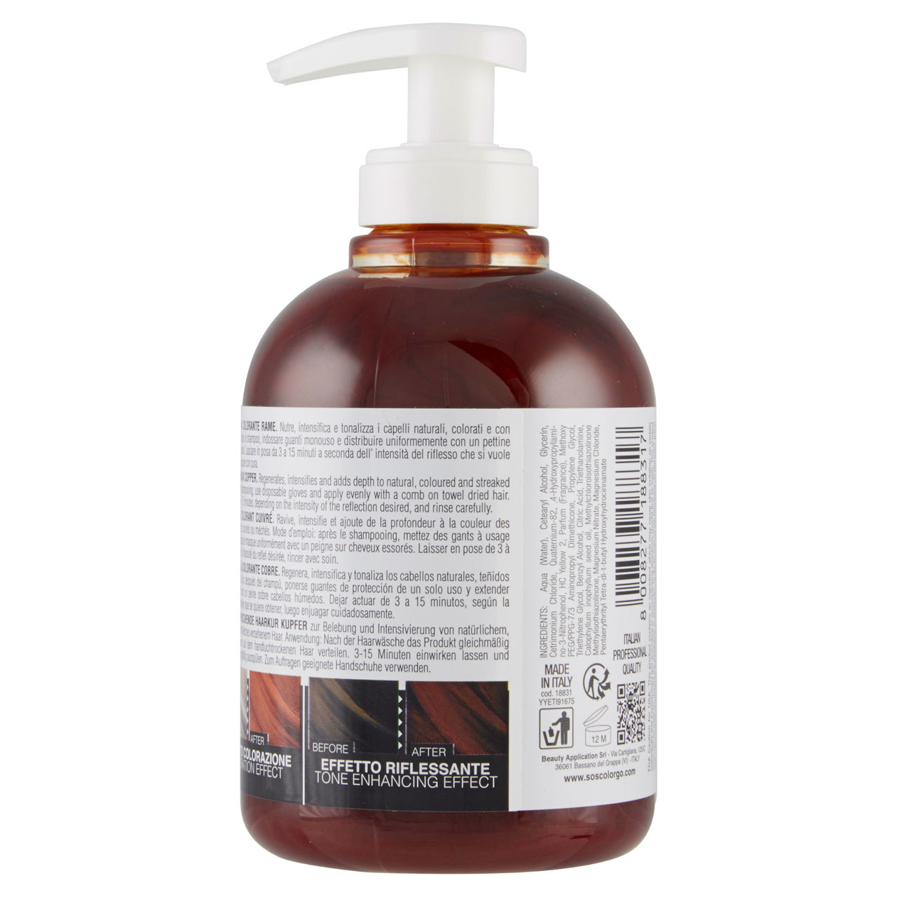 Maschera colorata ravviva colore color rame 300 ml - Immagine 21