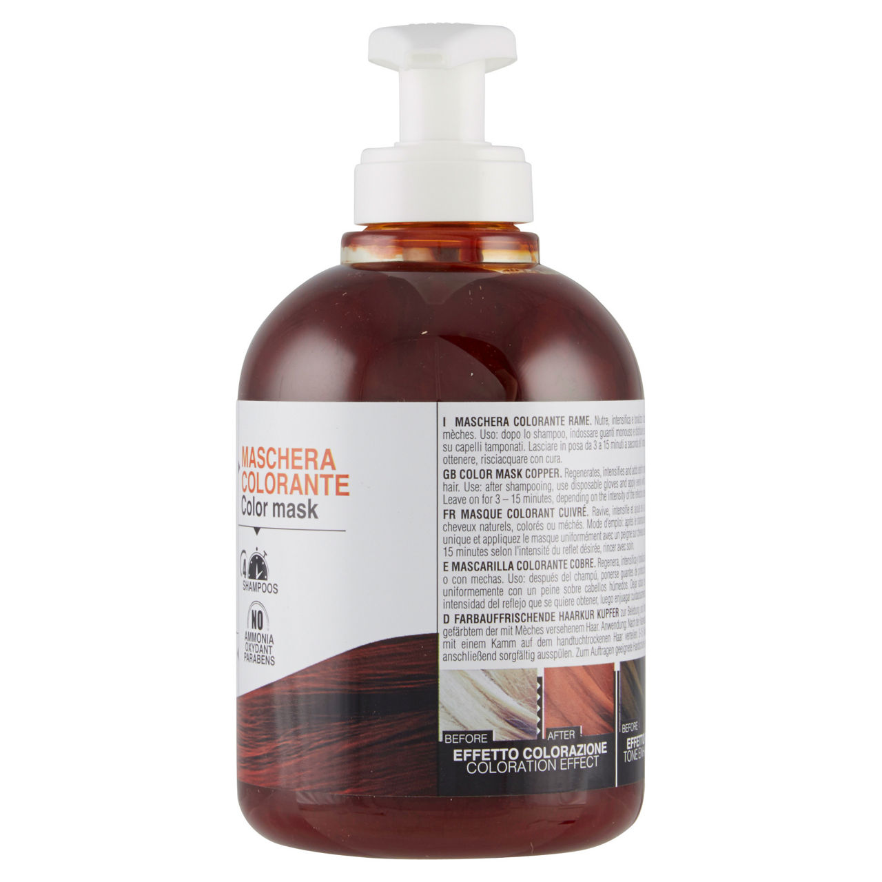 Maschera colorata ravviva colore color rame 300 ml - Immagine 31