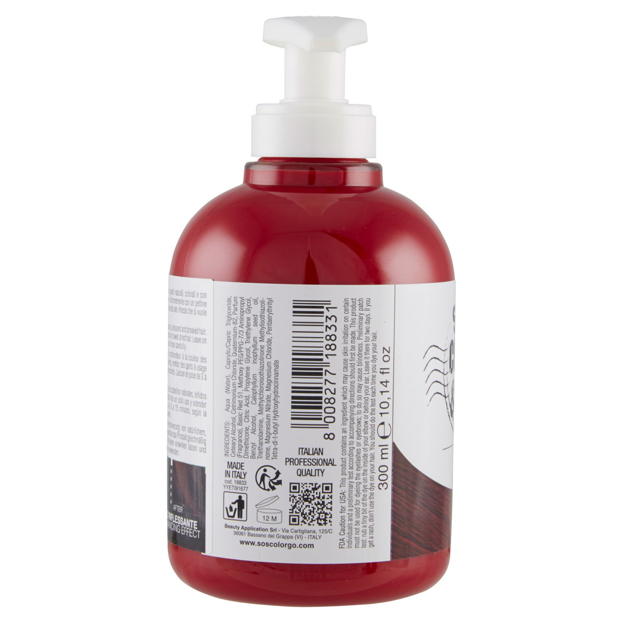 Maschera colorata ravviva colore color rosso 300 ml - Immagine 21