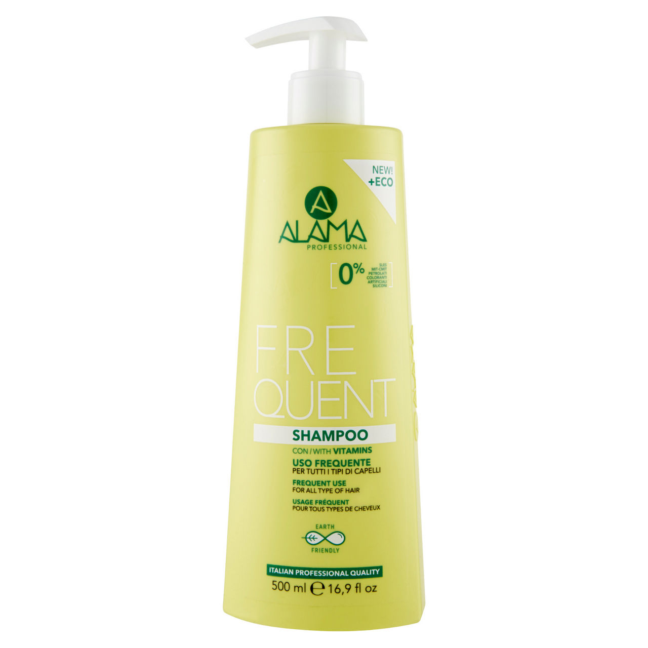 Shampoo uso frequente per tutti i tipi di capelli 500 ml