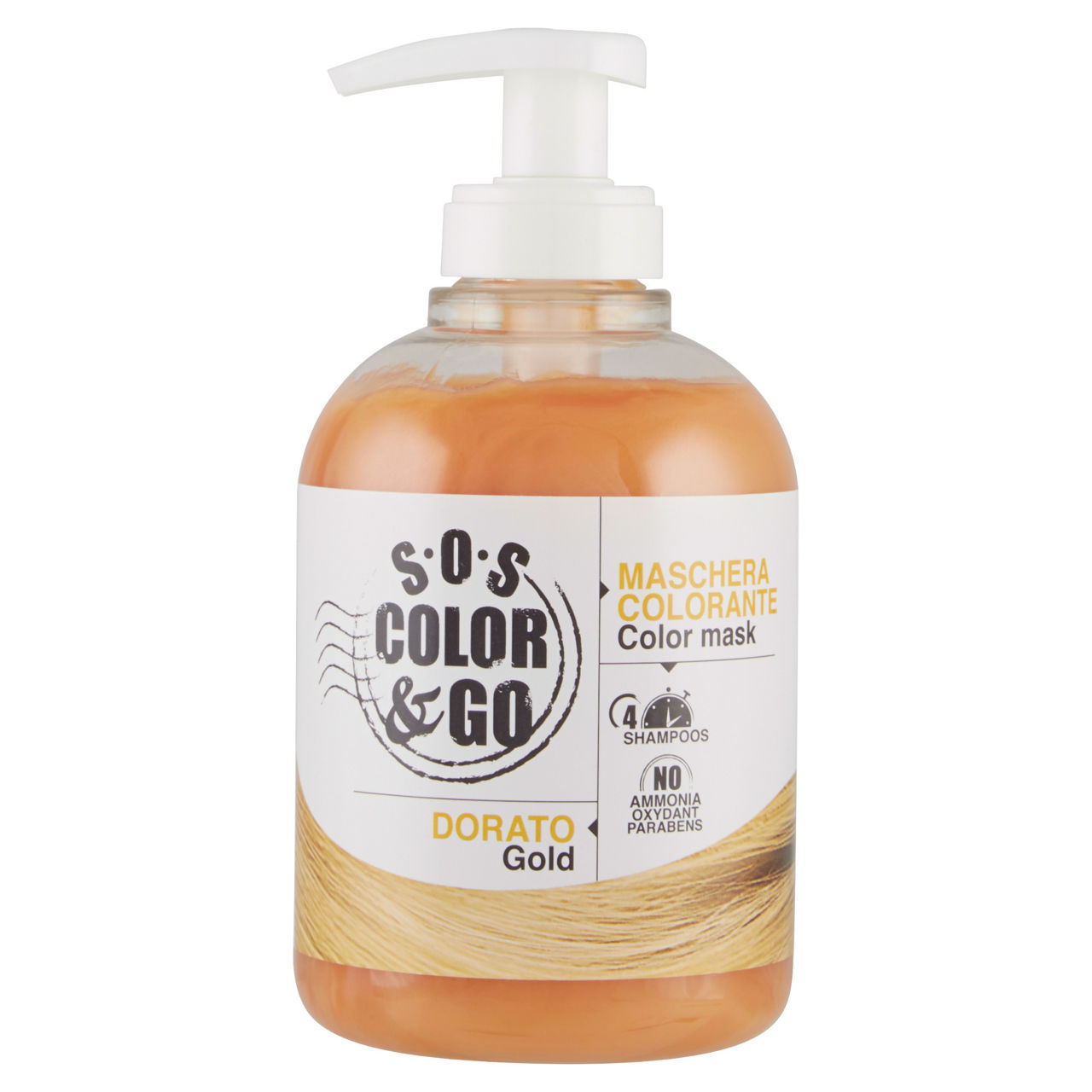 Maschera colorata ravviva colore color biondo 300 ml - Immagine 01