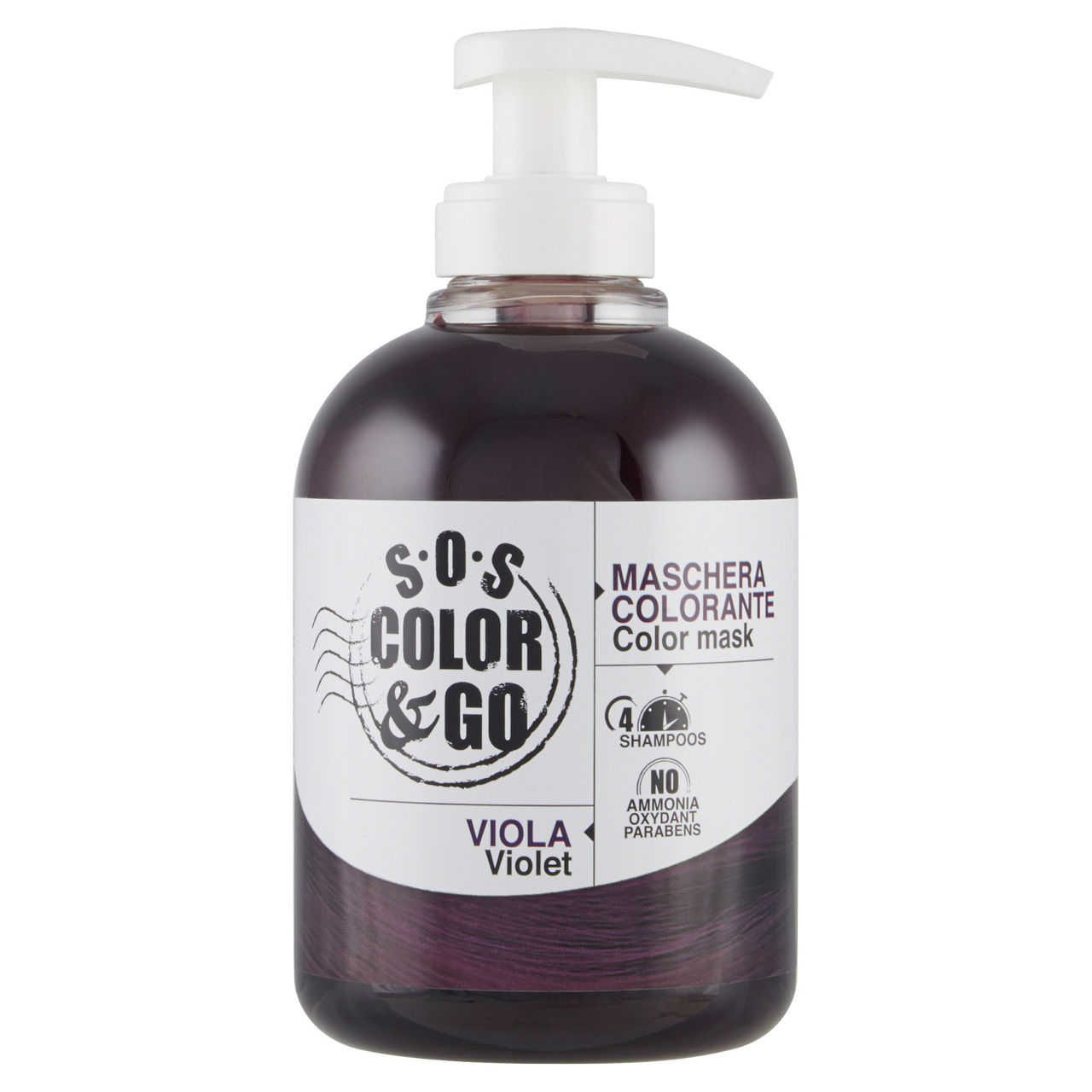 Maschera colorata ravviva colore color viola 300 ml - Immagine 01