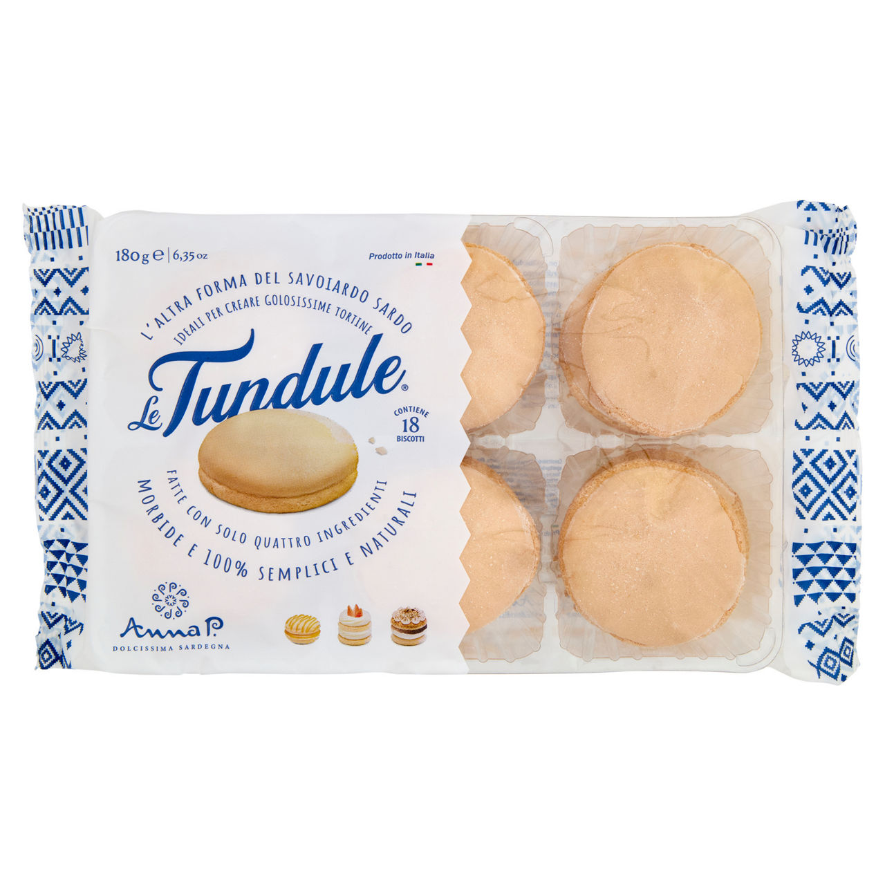 Savoiardi morbidi sardi Le Tundule 18 pz 180 gr
