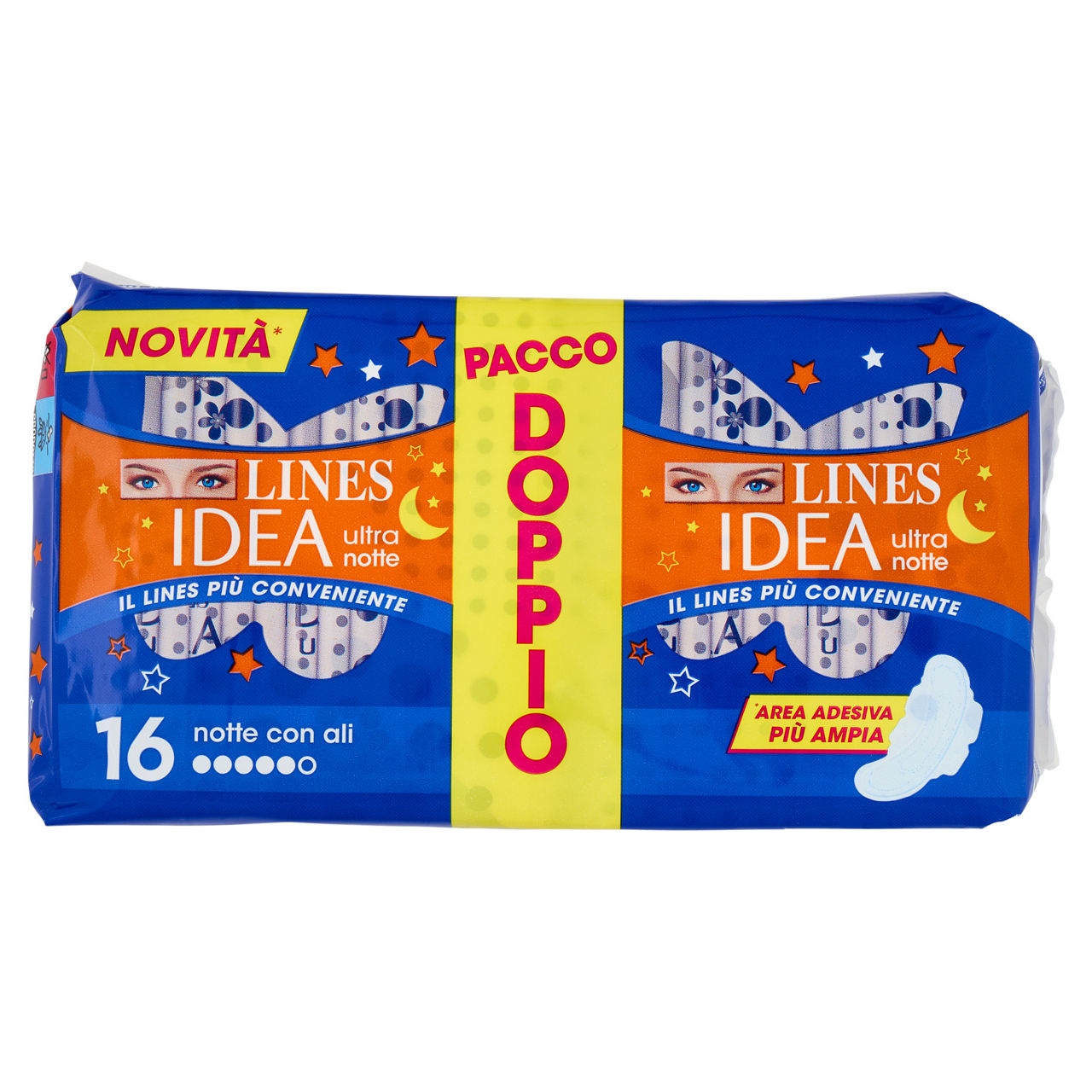 Assorbenti notte con ali pacco doppio 16 pz - Immagine 01