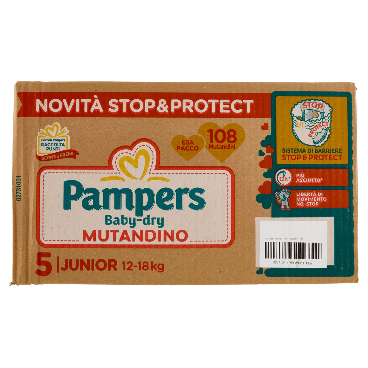 Pannolini mutandino junior tg 5 kg 12-18 pz 108 - Immagine 31
