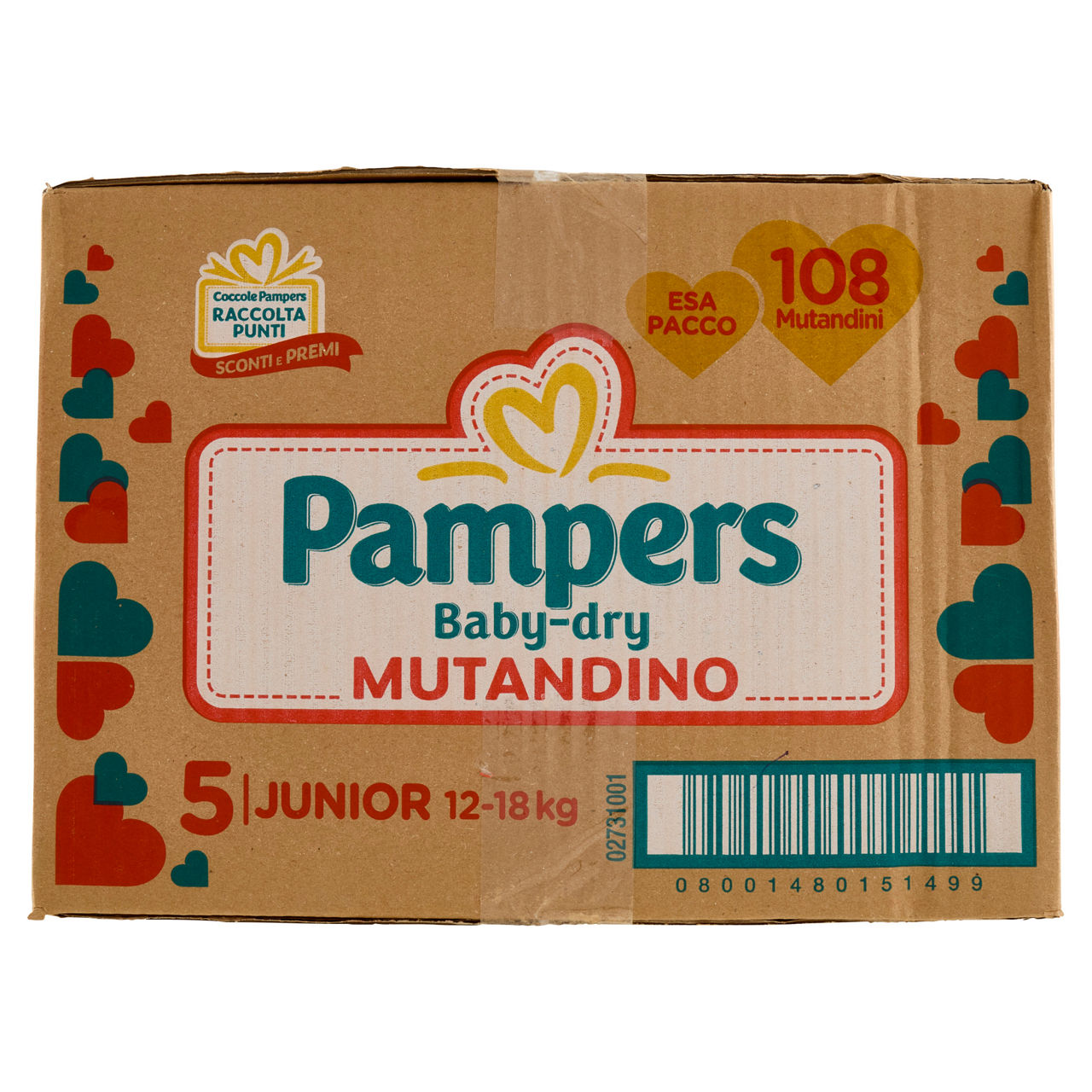 Pannolini mutandino junior tg 5 kg 12-18 pz 108 - Immagine 41