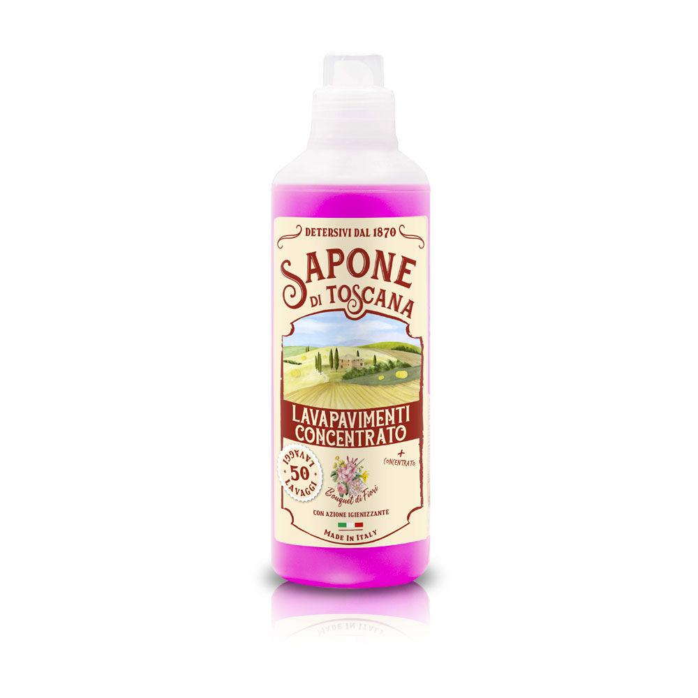 Detergente lavapavimenti concentrato igienizzante bouquet di fiori 50 lavaggi