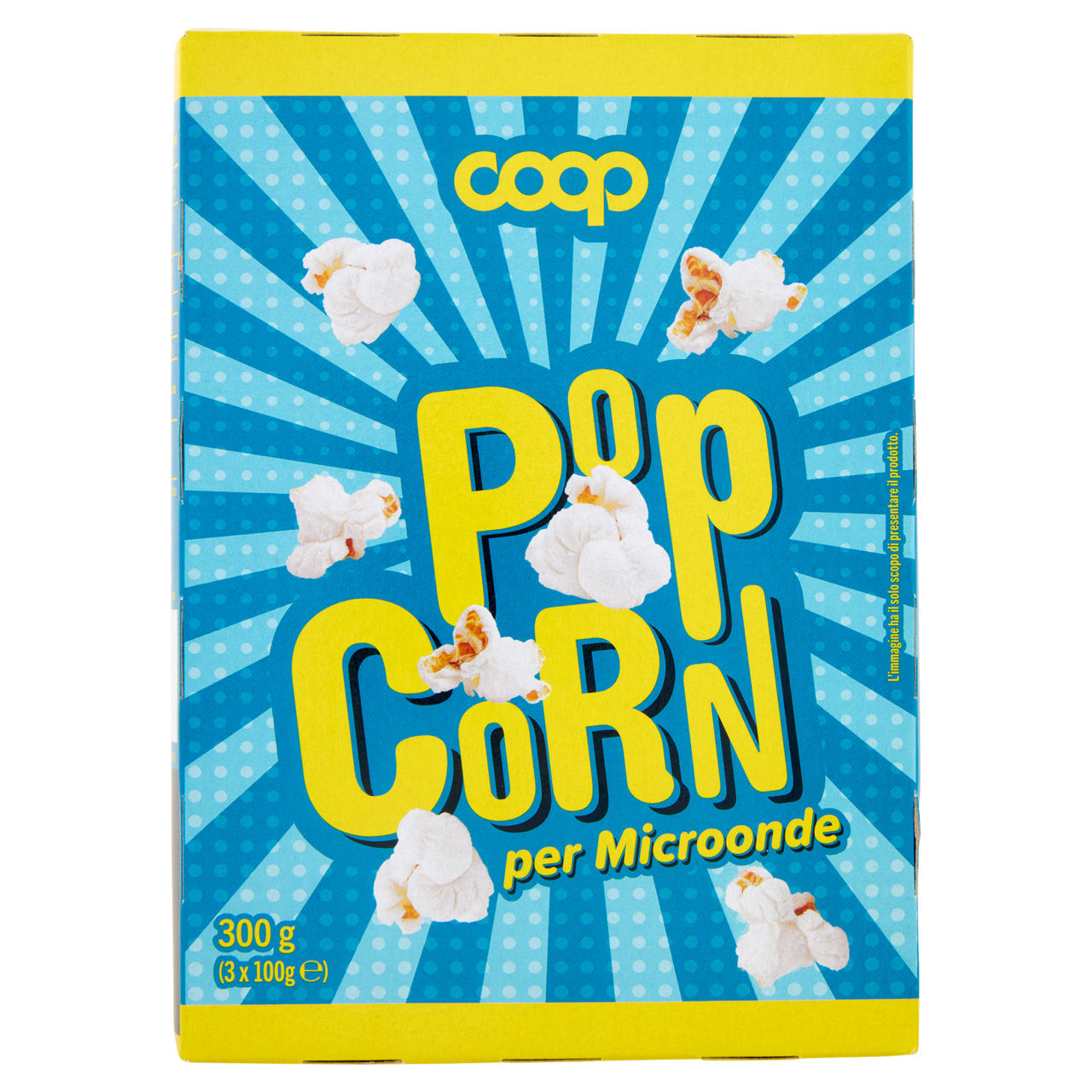 Pop corn microonde no palma coop scatola g100x3 - Immagine 01