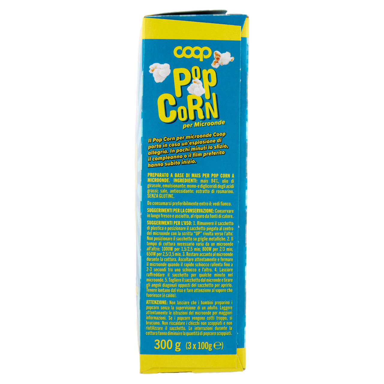 Pop corn microonde no palma coop scatola g100x3 - Immagine 11