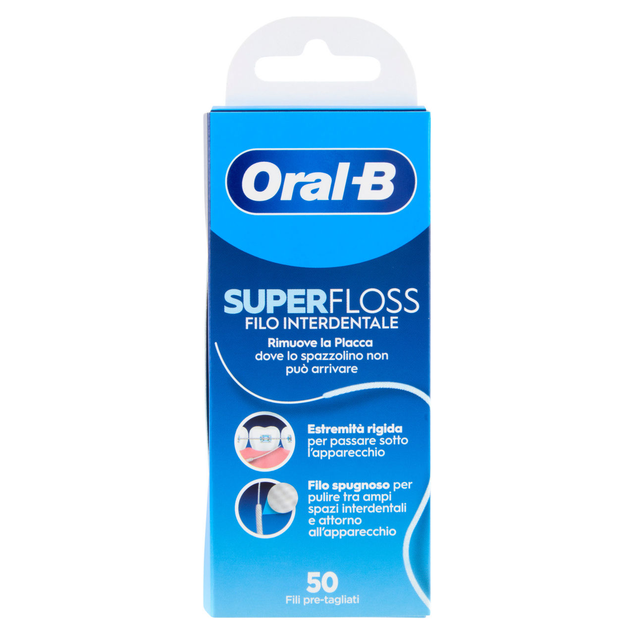 Filo interdentale Superfloss pre tagliato 50 pz