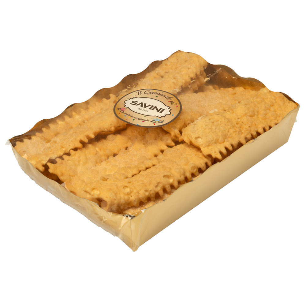 Cenci con zucchero semolato 200 gr - Immagine 01