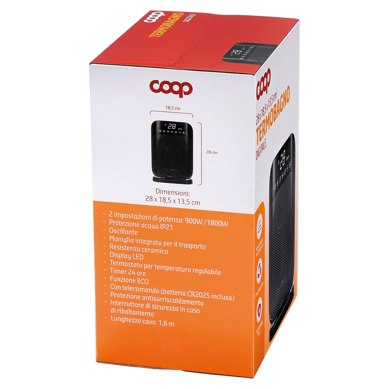 Termobagno ceramico oscillante digitale PTC924R-H - 4