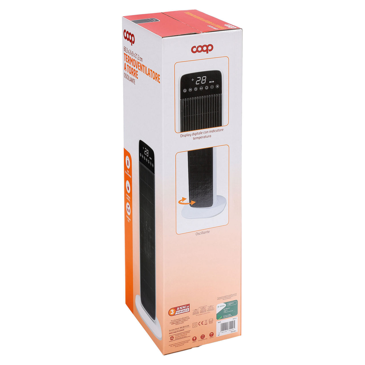 Termoventilatore a torre ceramico TPH1109R-L - 2