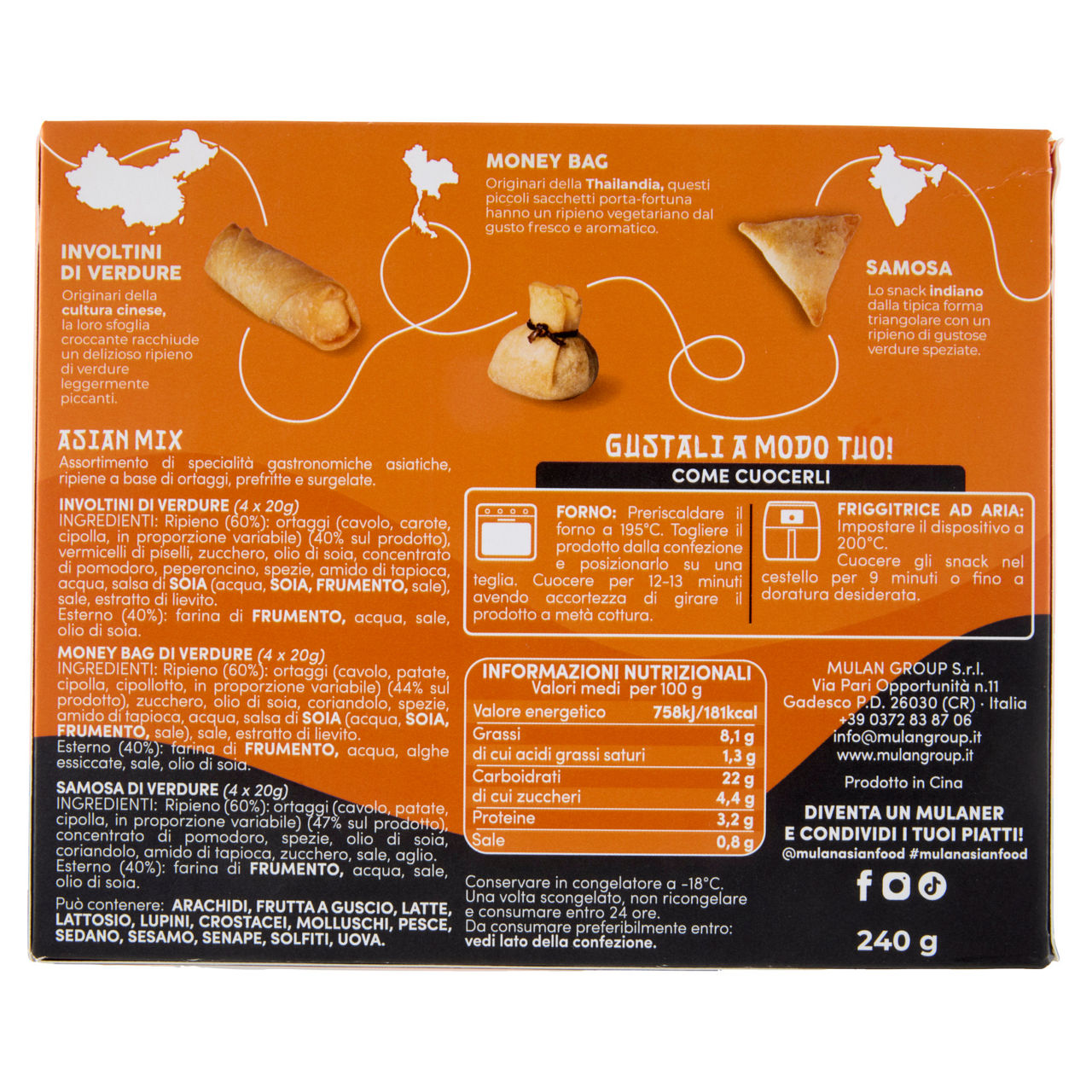 Mix di snack fritti Asiatici surgelati 12 pz 240 gr - Immagine 31
