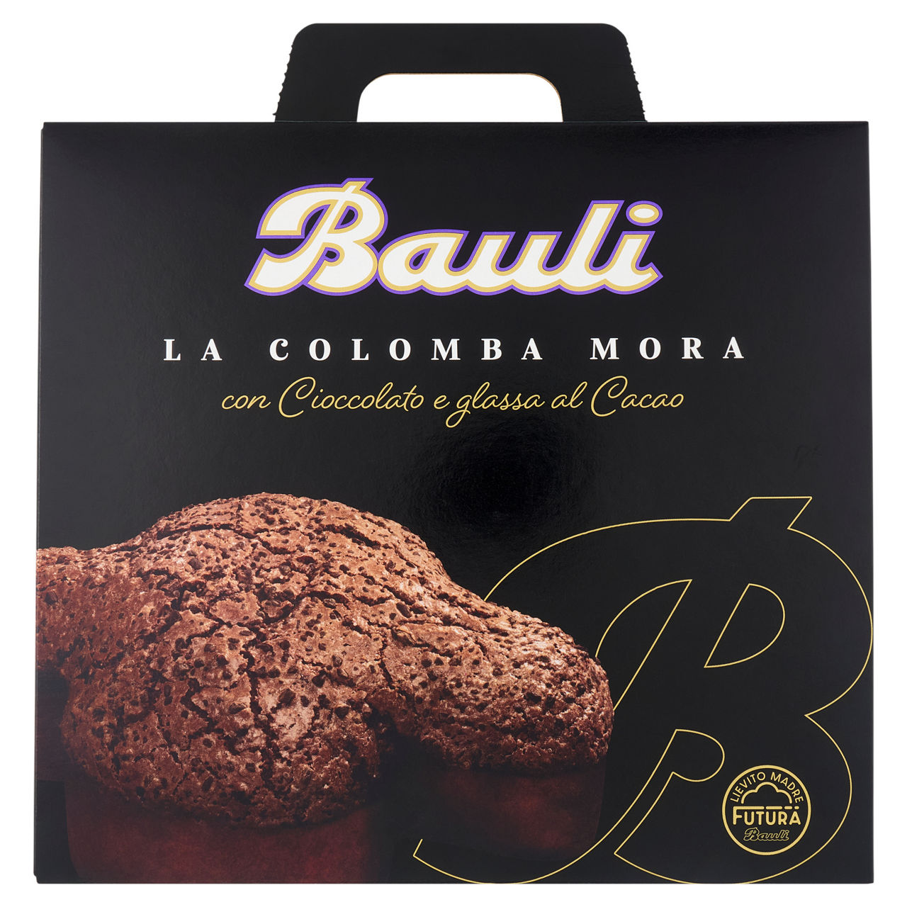 Colomba Mora con cioccolato e glassa al cacao 700 gr
