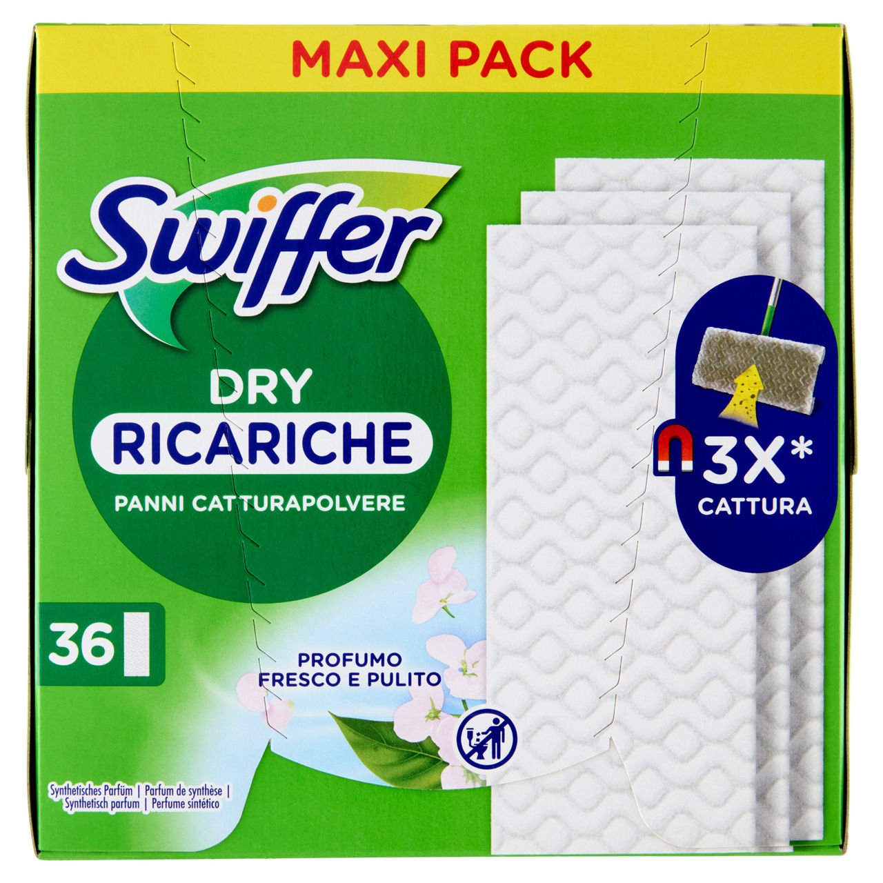 Dry ricariche panni catturapolvere 36 pz