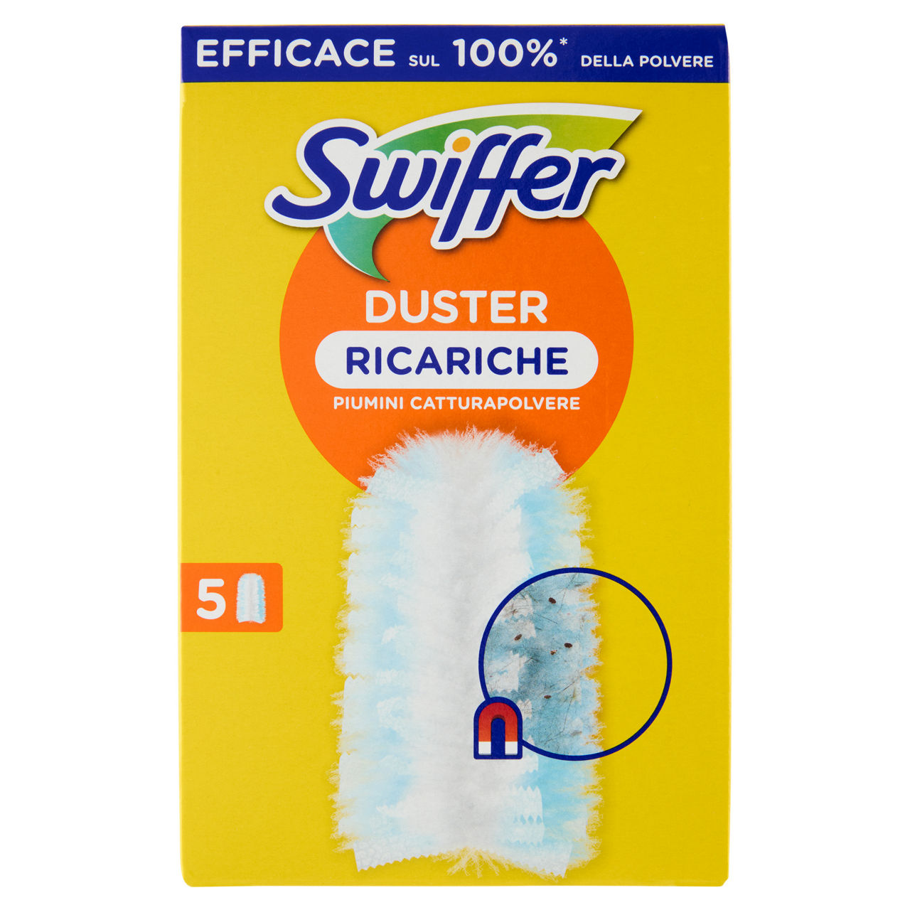 Piumino cattura polvere Duster ricariche 5 pz