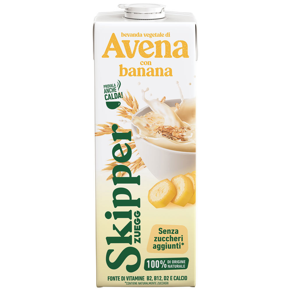Bevanda vegetale di avena con banana 1 lt - Immagine 01