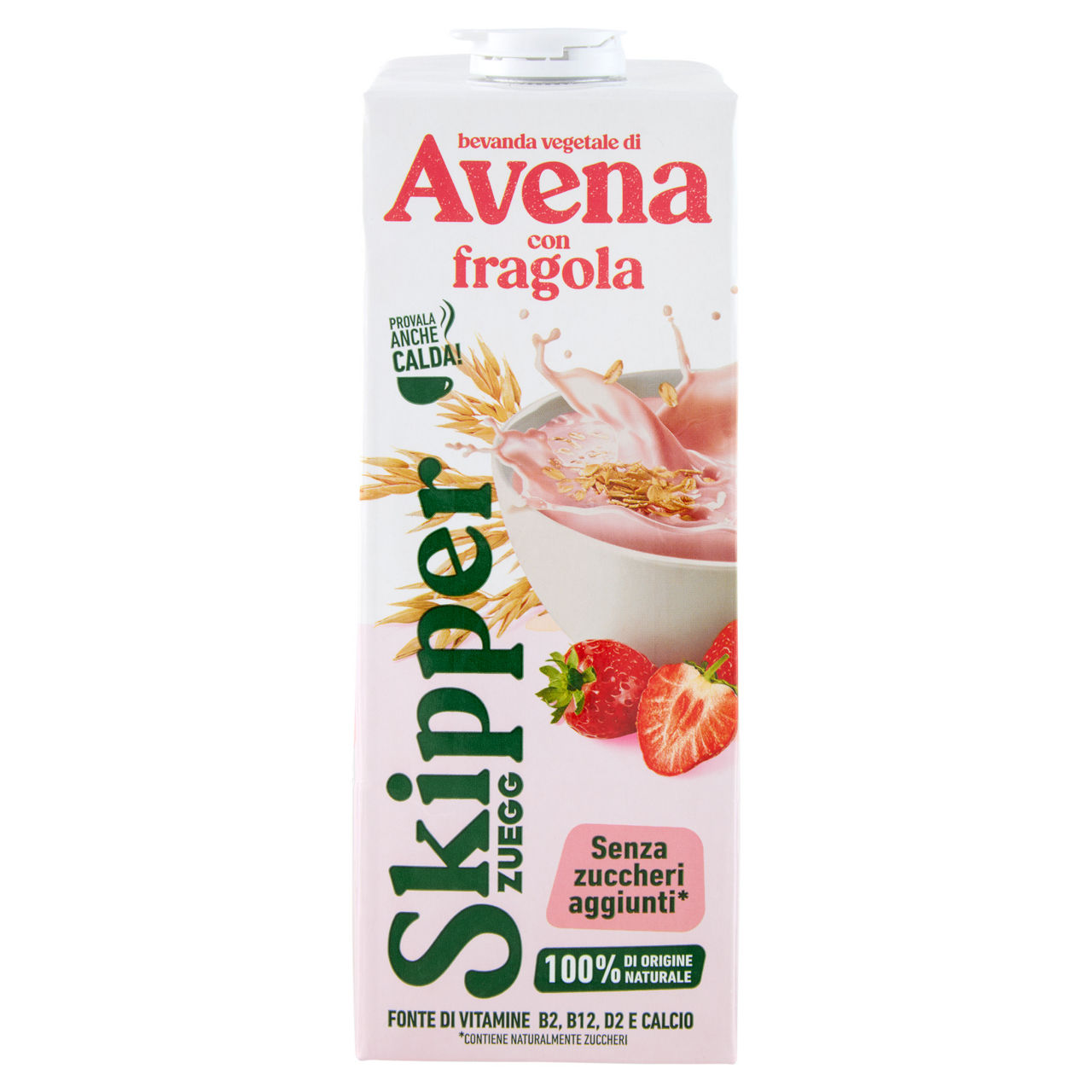 Bevanda vegetale di avena con fragola 1 lt - Immagine 01