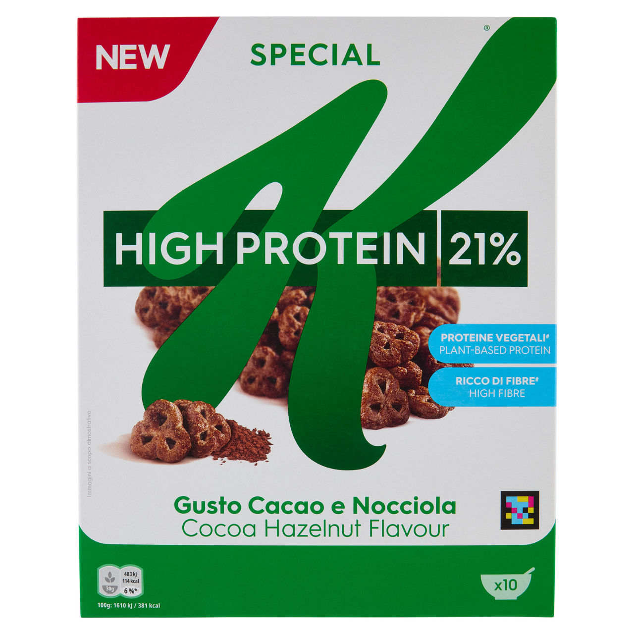 Cereali High Protein gusto cacao e nocciola 320 gr