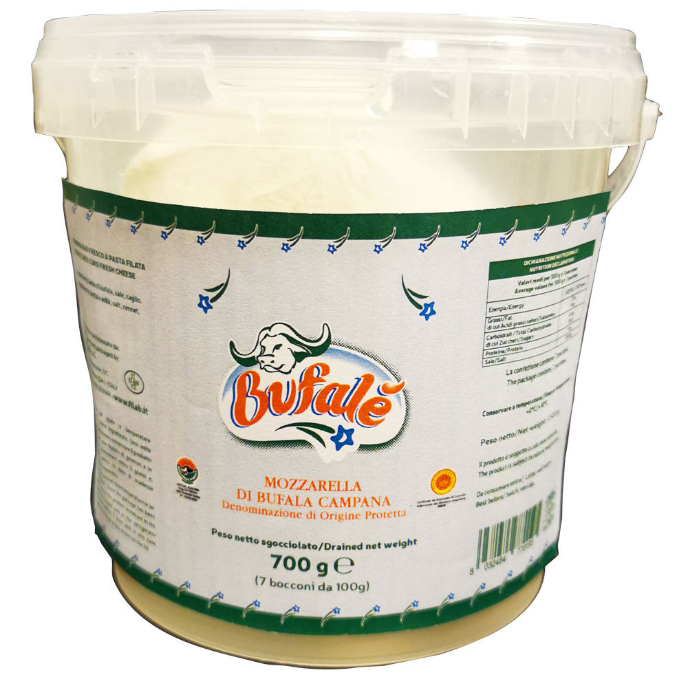 Bocconi di Mozzarella di Bufala Campana DOP 7 pz 700 gr - Immagine 01