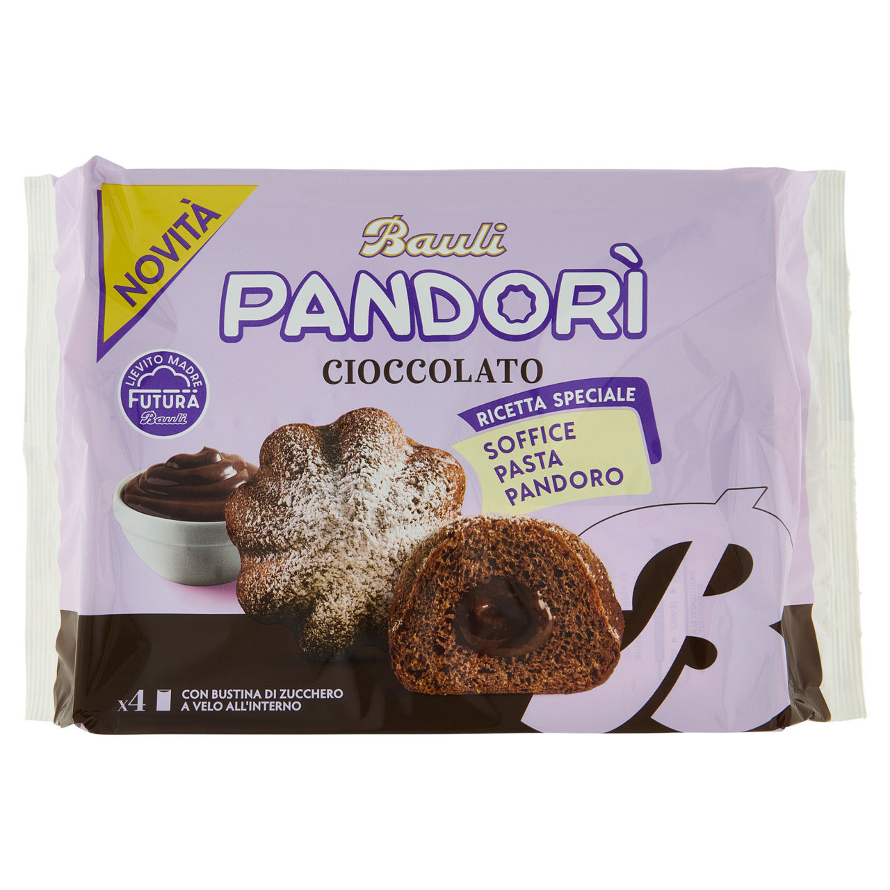 Merendine Pandor&igrave; al cioccolato 4 pz 178 gr