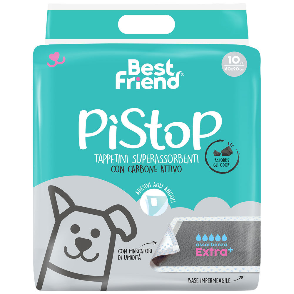 Tappetini assorbenti per cani con carbone attivo Extra+ 60x90 cm 10 pz