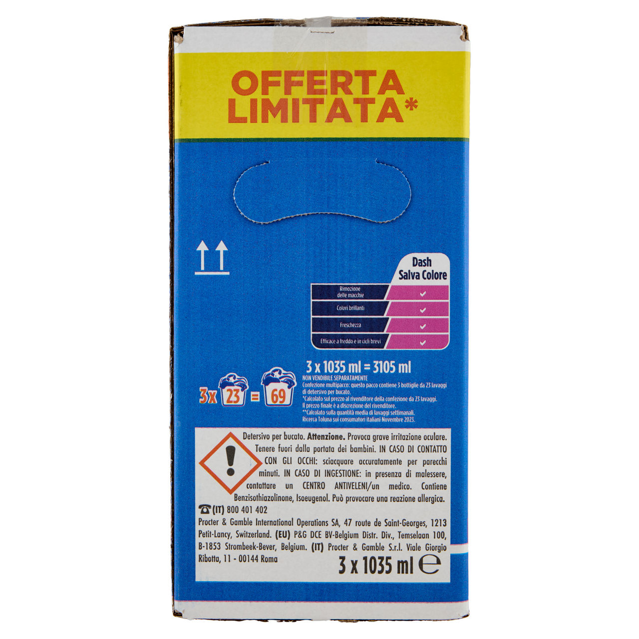 Detersivo lavatrice liquido salva colore 3 pz X 23 lavaggi - Immagine 21