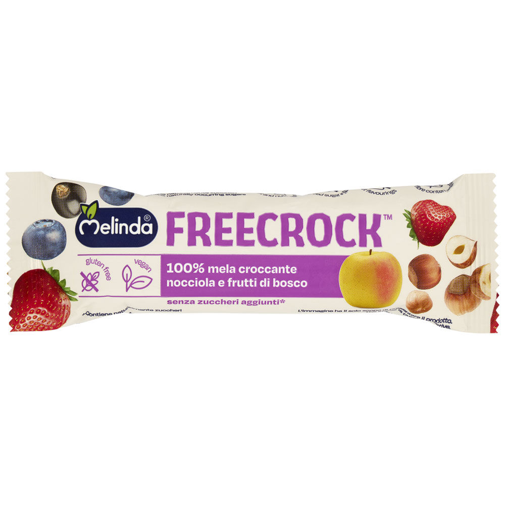 Barretta di mela croccante nocciola e frutti di bosco 18 gr