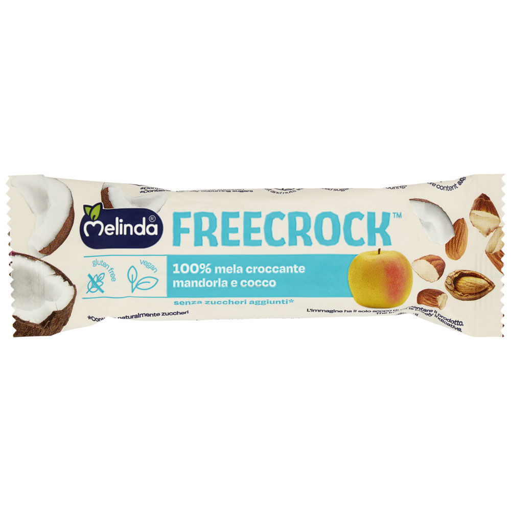 Barretta di mela croccante mandorla e cocco 18 gr