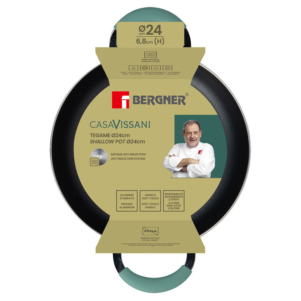 Tegame antiaderente Casa Vissani 24 cm - Immagine 01