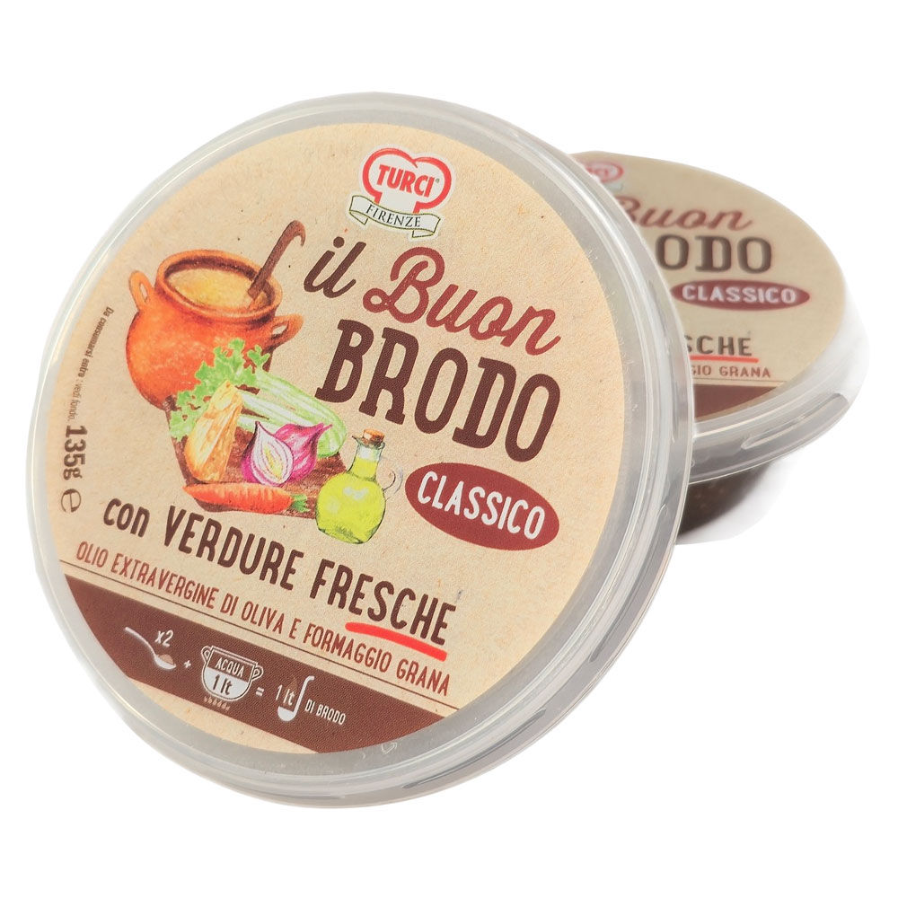 Brodo Classico con verdure fresche olio evo e grana 135 gr