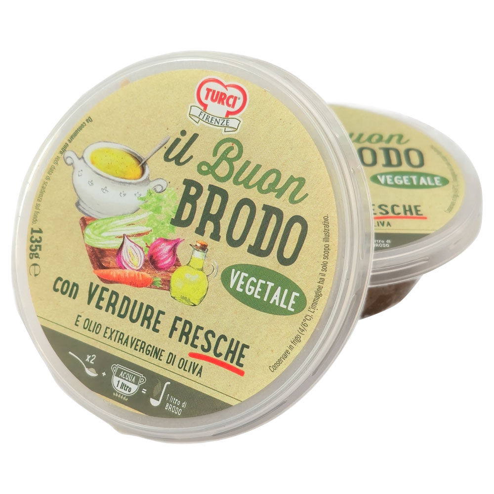 Brodo vegetale con verdure fresche e olio evo 135 gr