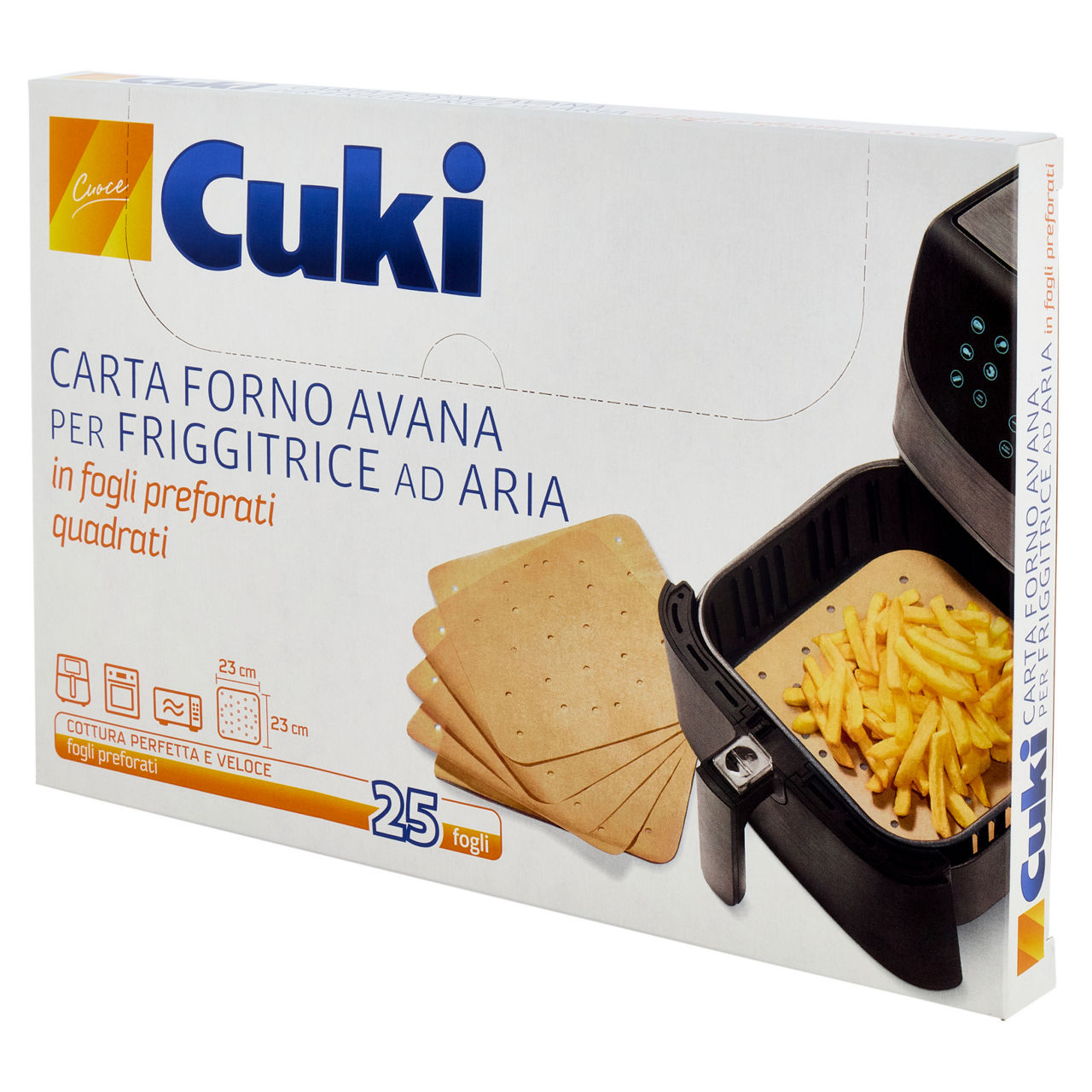 Carta forno per friggitrice ad aria 23 x 23 cm 25 pz - Immagine 31