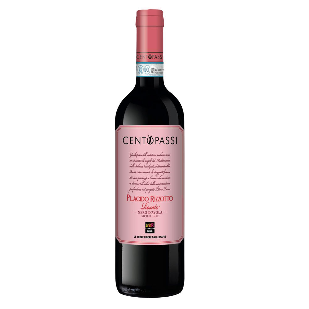 Vino rosato Placido Rizzotto Nero D'Avola Sicilia DOC bio 750 ml