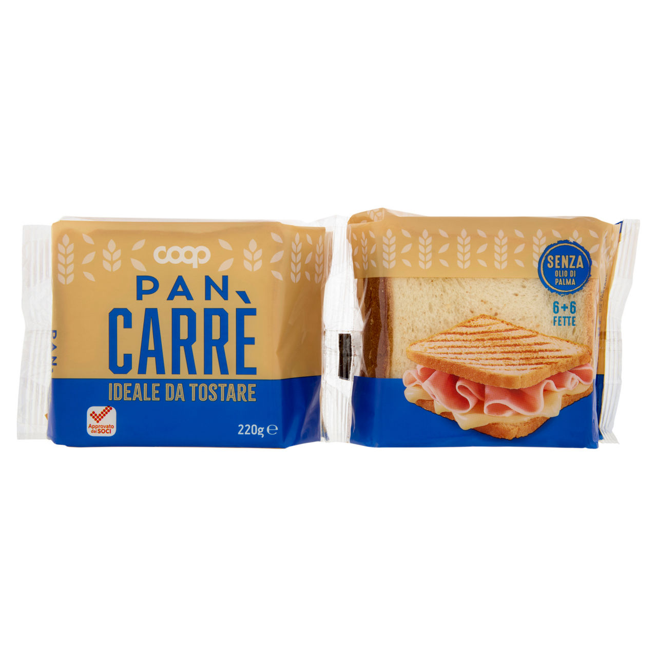 Pancarrè 6+6 fette 220 gr