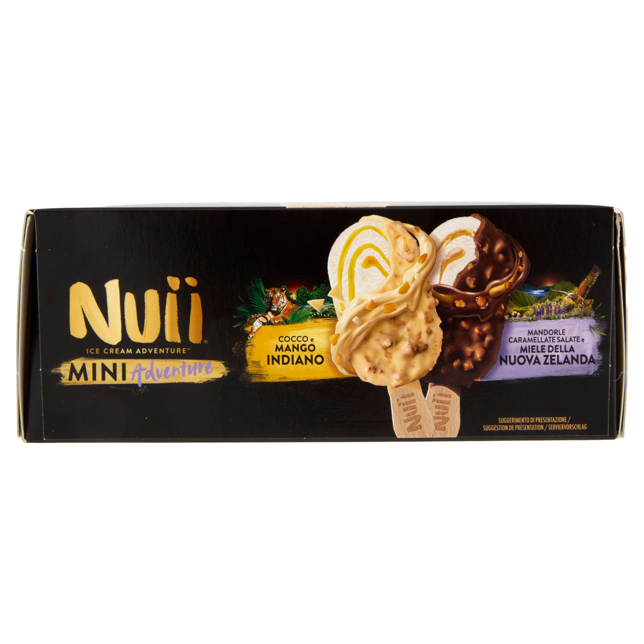 Stecco gelato mini 3 pz cocco e mango 3 pz mandorle caramellate e miele 264 gr - Immagine 11