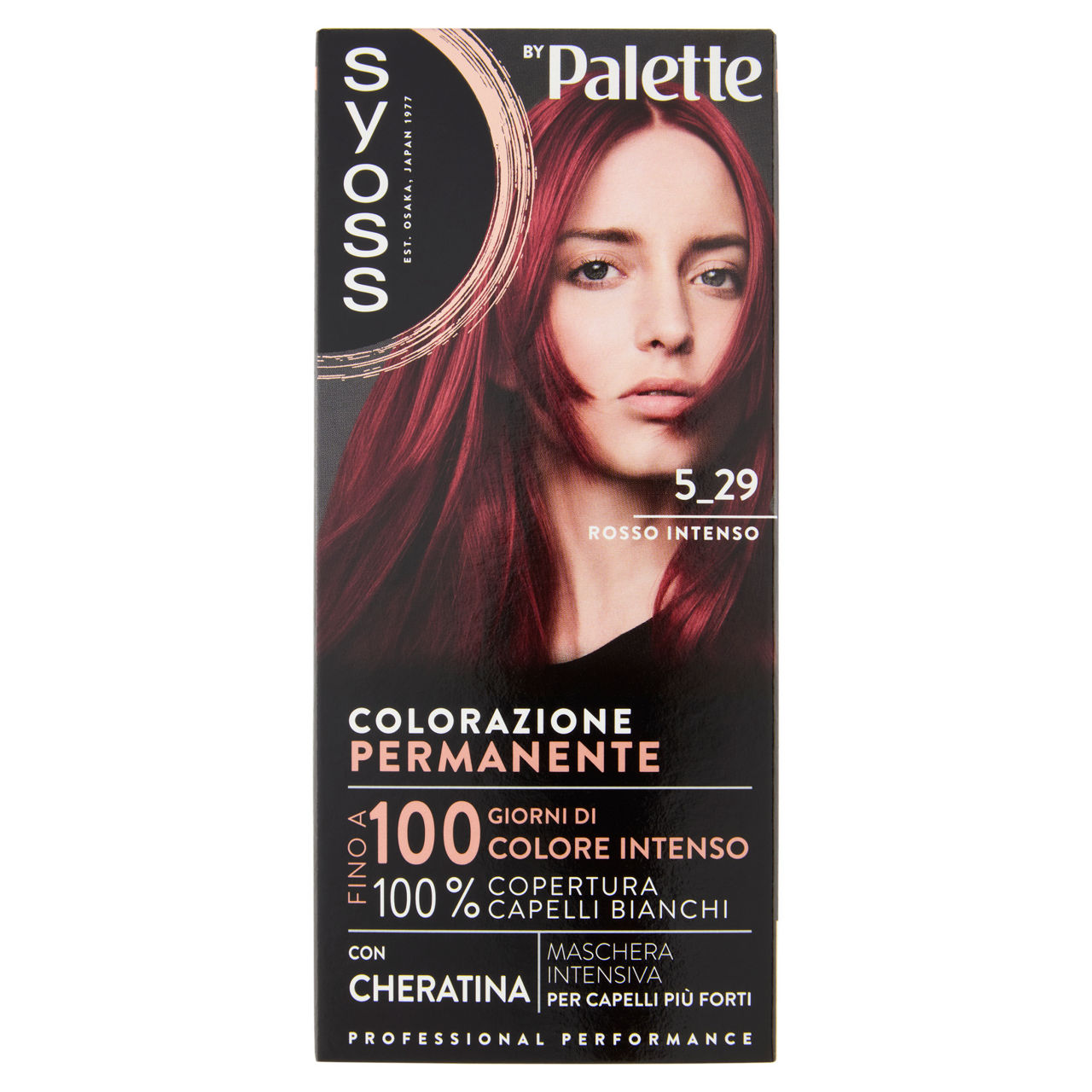 Colorazione permanente capelli 5_29 rosso intenso