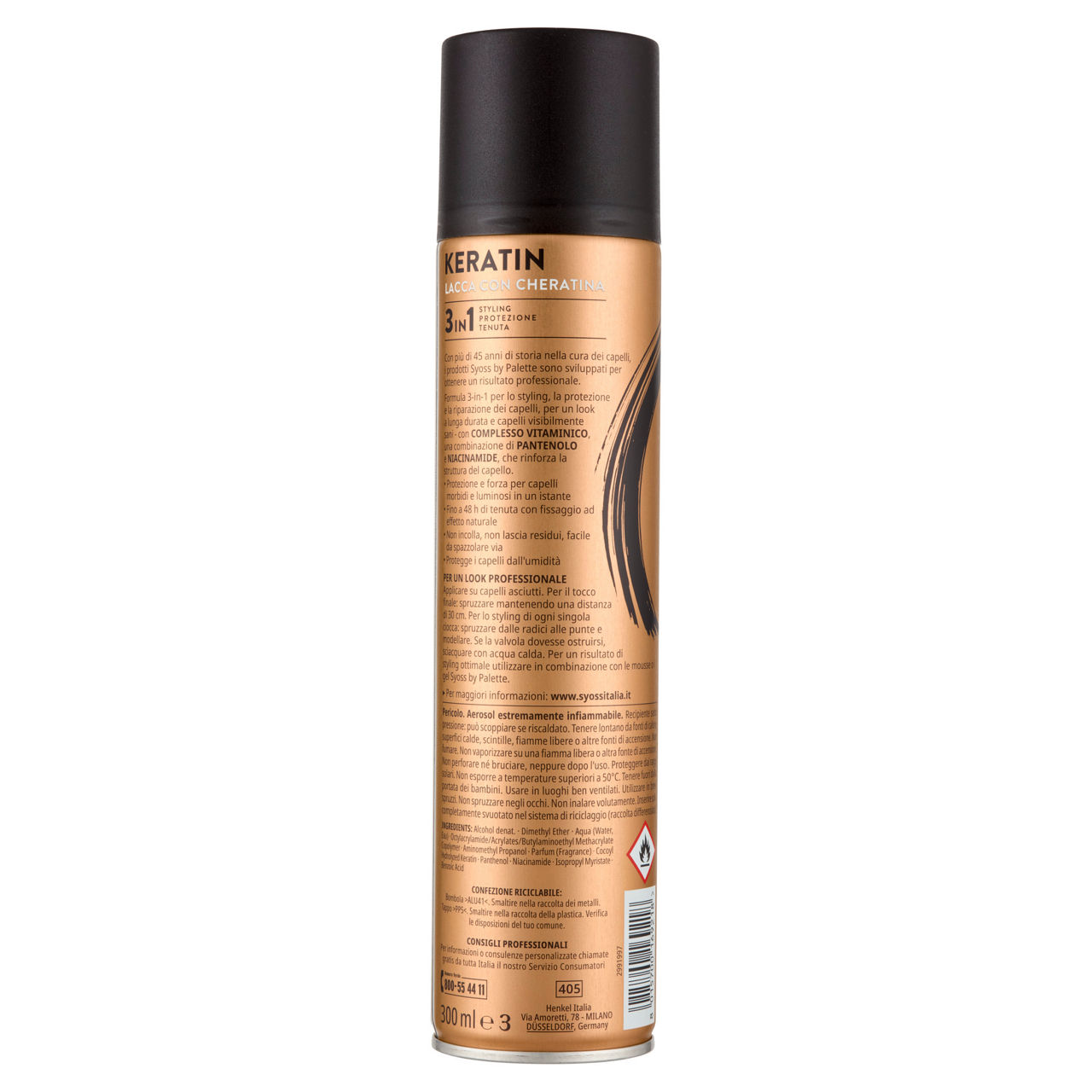 Lacca per capelli con cheratina Keratin 300 ml - Immagine 41