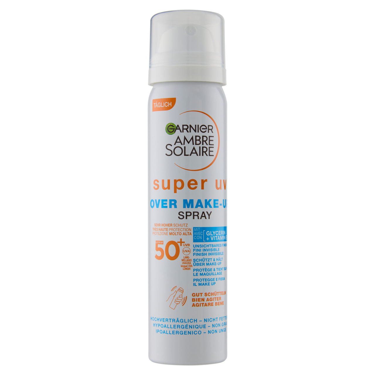 Solare viso in spray sopra il trucco Super Uv SPF 50+ ml 75