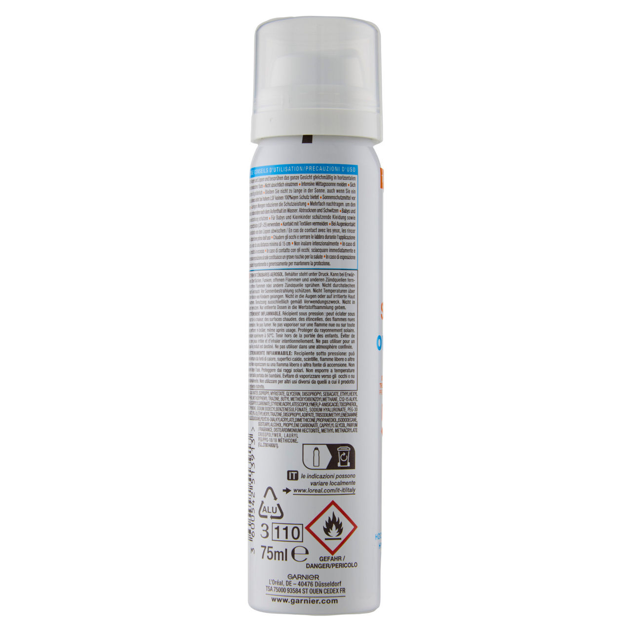 Solare viso in spray sopra il trucco Super Uv SPF 50+ ml 75 - Immagine 41