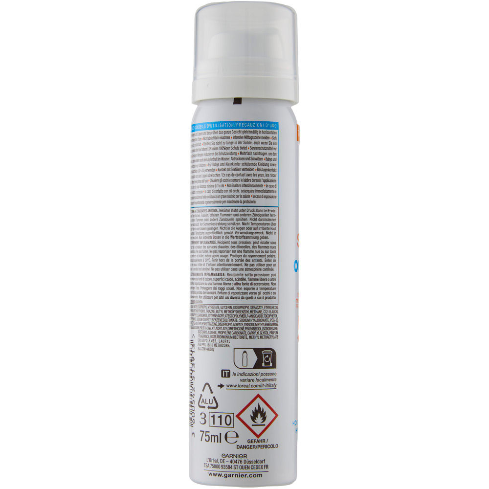 Solare viso in spray sopra il trucco Super Uv SPF 50+ ml 75 - Immagine 11
