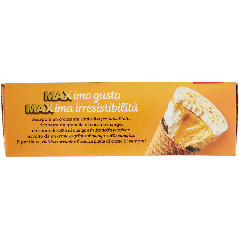 Immagine 5 di 6 del prodotto Cono gelato Max mango e vaniglia 6 pz 390 gr