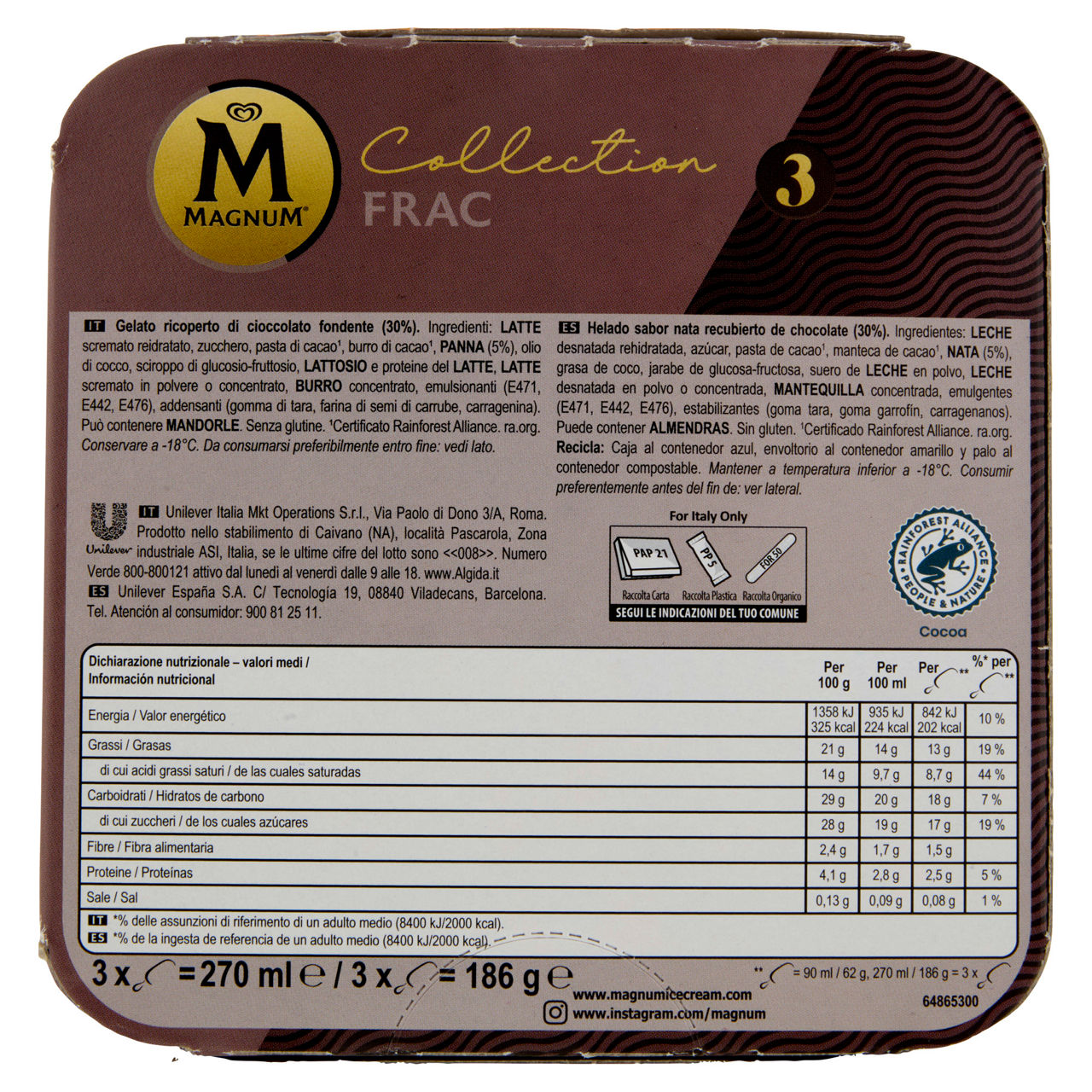 Stecco gelato Frac ricoperto di cioccolato fondente 3 pz 186 gr - Immagine 21