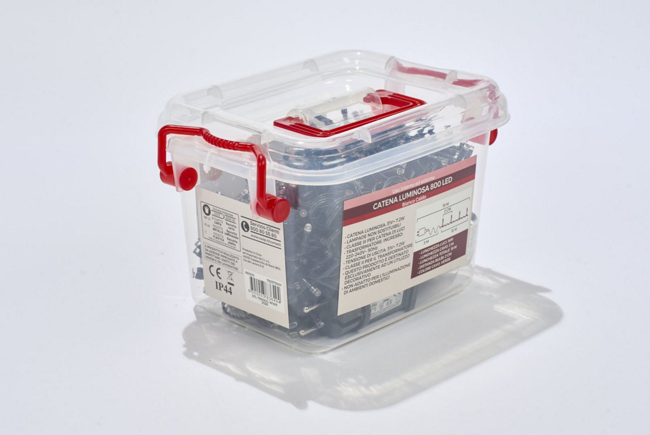 Catena luminosa per uso esterno bianco caldo 800 led - Immagine 21