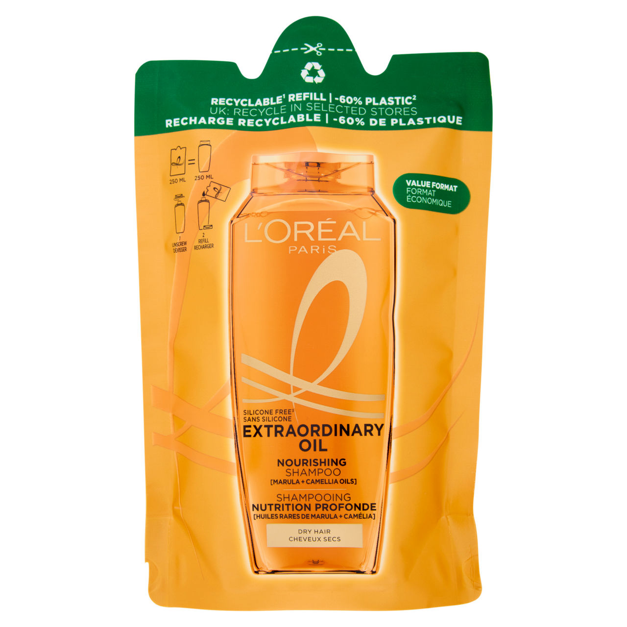 Ricarica shampoo Extraordinary Oil 250 ml