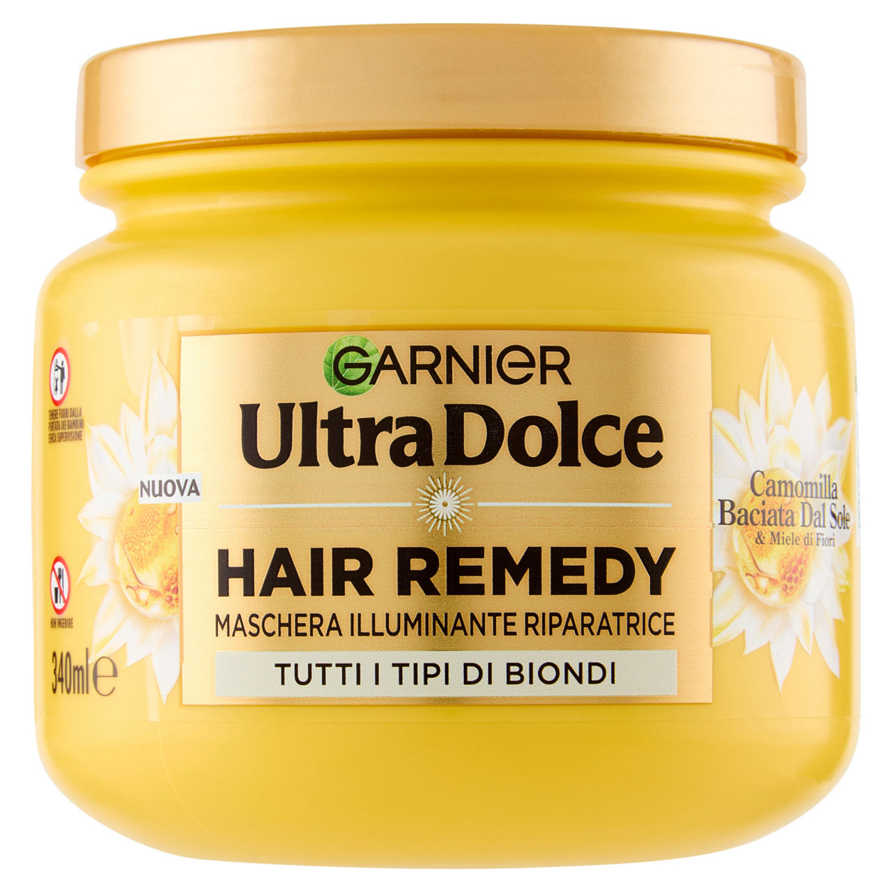 Maschera per capelli Hair Remedy illuminante riparatrice camomilla 340 ml